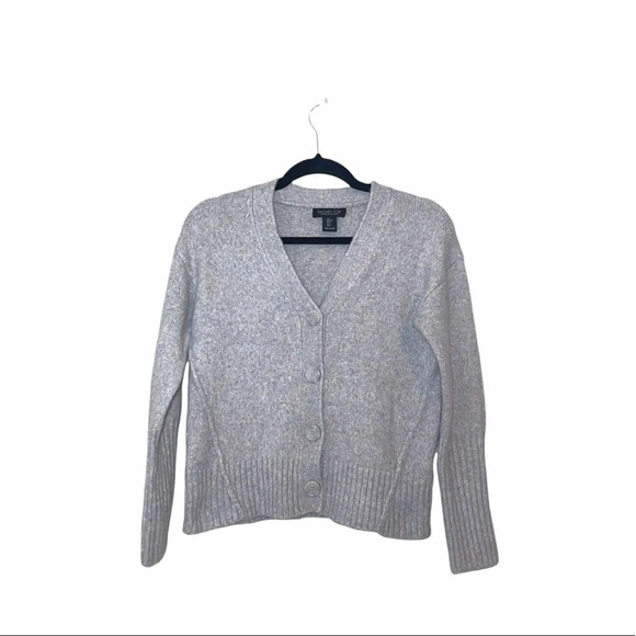 Rachel Zoe Light Purple Marled Button V-neck Sweater Cardigan Small Women’s - Picture 12 of 12